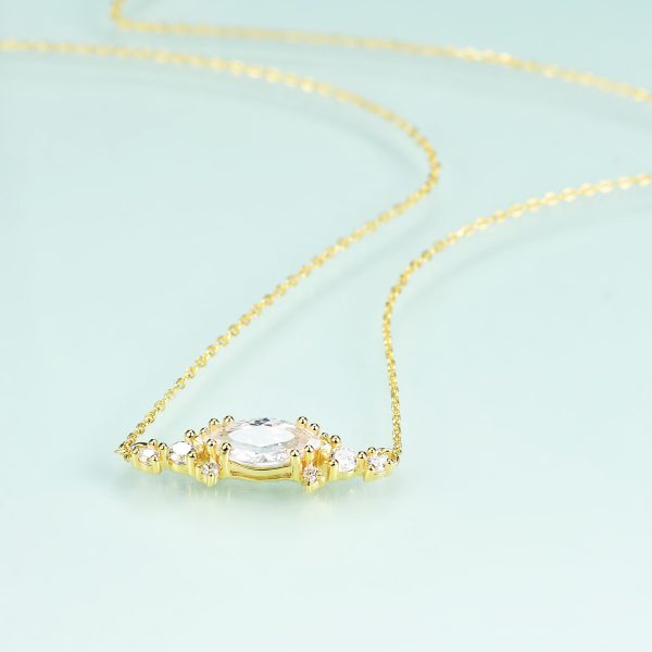 Gemstone Necklace-  OL1025NCZW-H - 图片 2