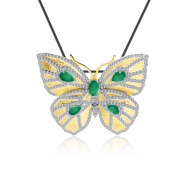 Gemstone Necklace-C8113BHP-B - 图片 3