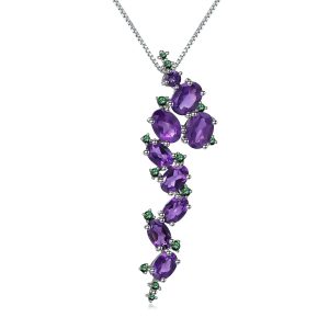 Gemstone Necklace-C4641P