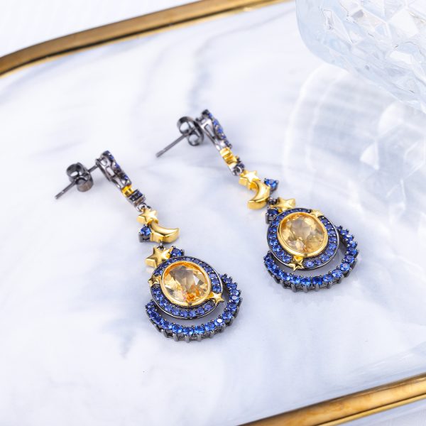 Gemstone Earrings-C9381ECI - 图片 2