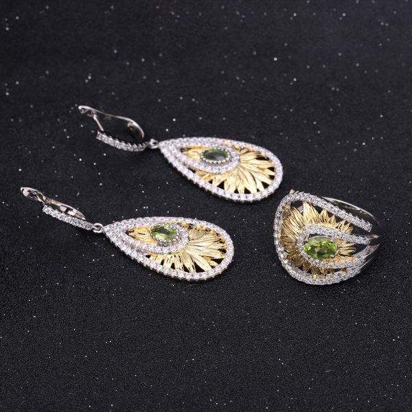 Gemstone Earrings-C7613E - 图片 5