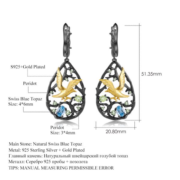 Gemstone Earrings-C7930E - 图片 5