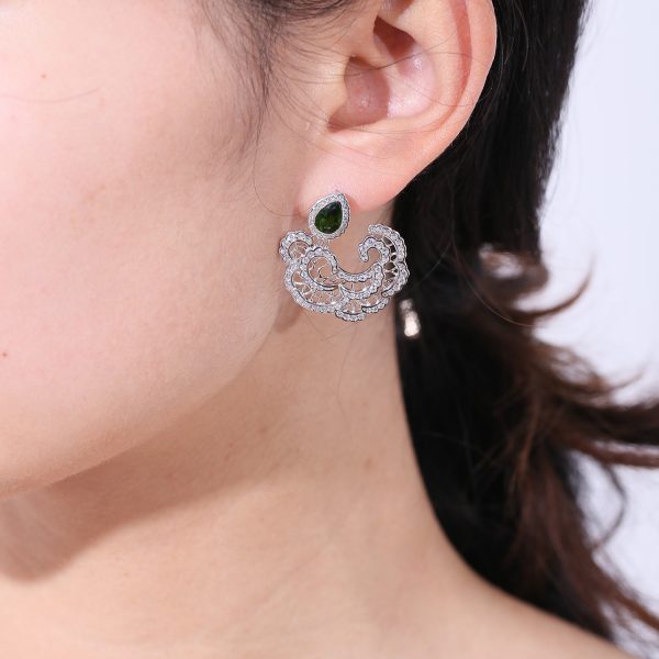 Gemstone Earrings-ZL0081E-B - 图片 3