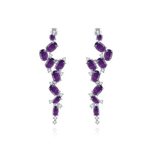 Gemstone Earrings-C4640E
