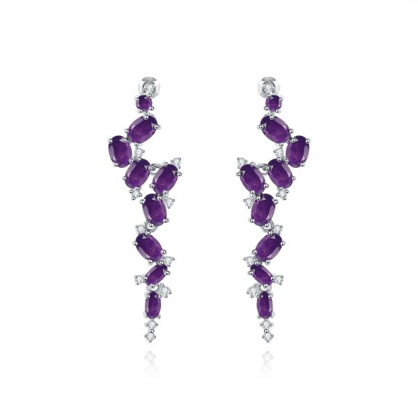 Gemstone Earrings-C4640E