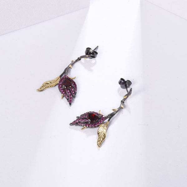 Gemstone Earrings-C8185E - 图片 7