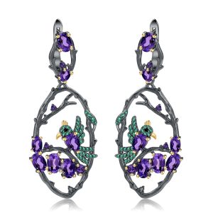 Gemstone Earrings-C7763E-1