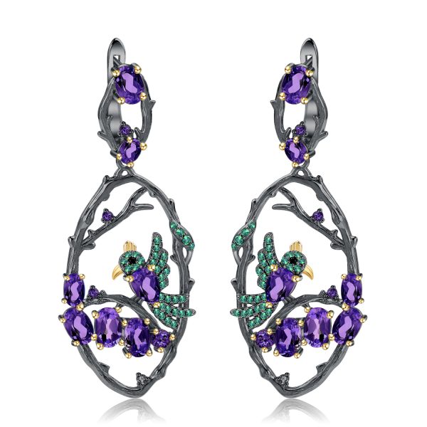 Gemstone Earrings-C7763E-1
