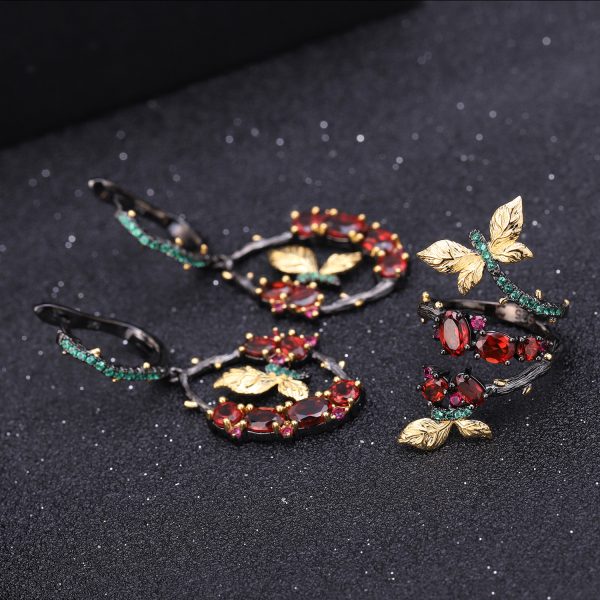 Gemstone Earrings-C7749E - 图片 5