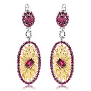 Gemstone Earrings-C7612E