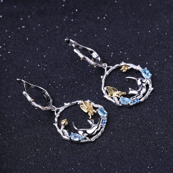 Gemstone Earrings-C7784E - 图片 5