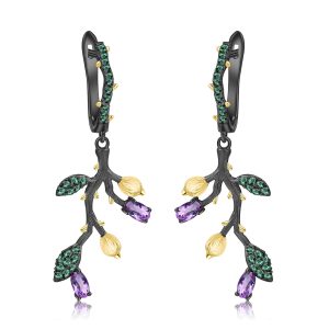 Gemstone Earrings-C7633E