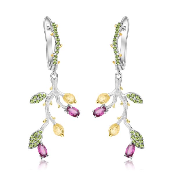 Gemstone Earrings-C7633E-1