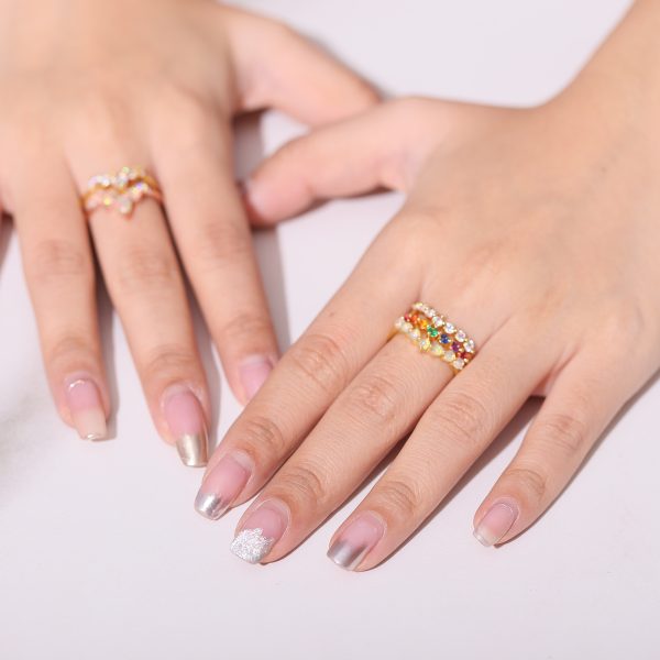 Gemstone Rings- OL1024RCZW-H - 图片 3