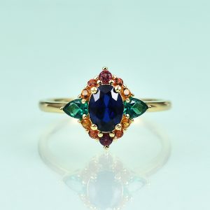 Gemstone Rings-  OL0903RNTM-H