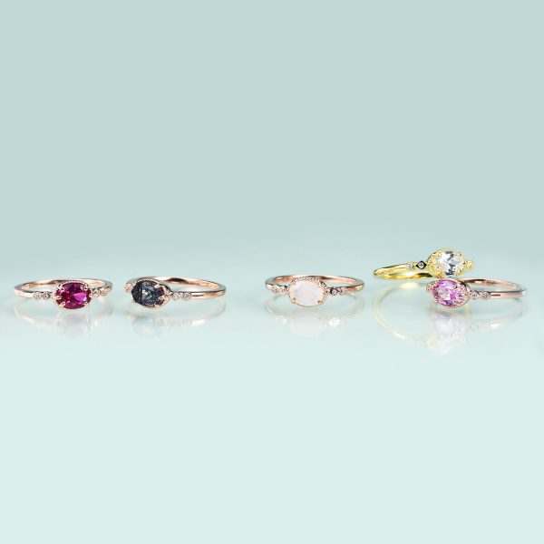 Gemstone Rings- OL0899RBRQ-R - 图片 3