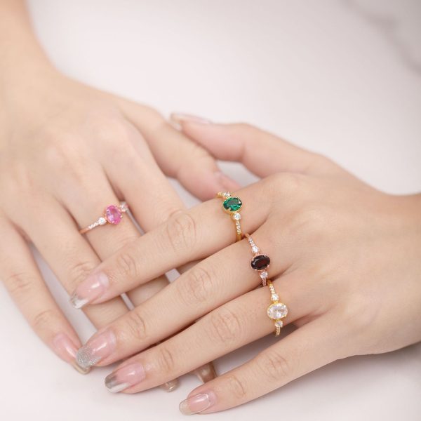 Gemstone Rings-  OL0905RGA-R - 图片 3