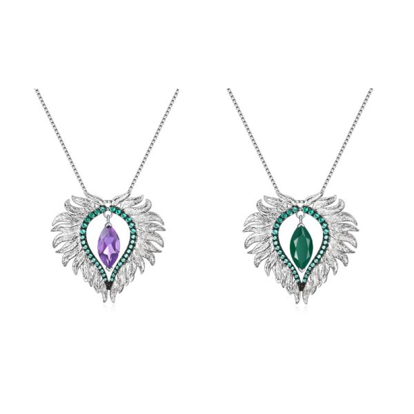 Gemstone Necklace-C8238P - 图片 3