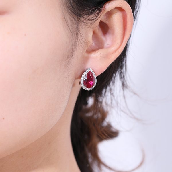 Gemstone Earrings-C9646E - 图片 5