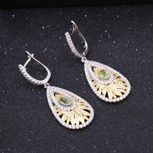 Gemstone Earrings-C7613E - 图片 6