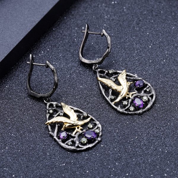Gemstone Earrings-C7930E - 图片 6