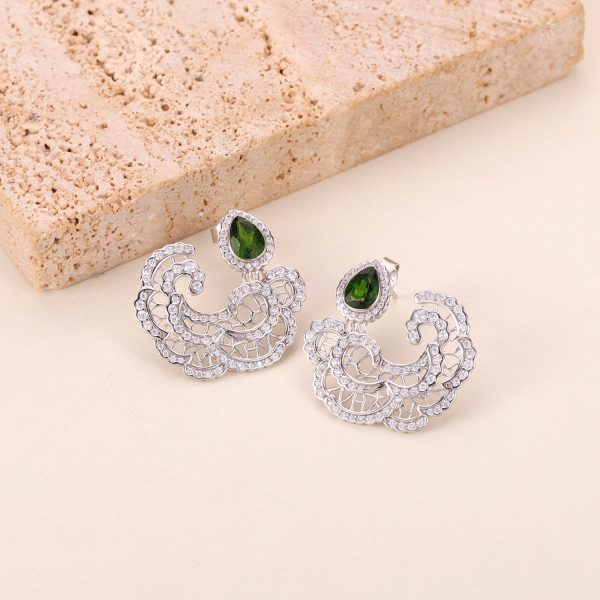 Gemstone Earrings-ZL0081E-B - 图片 4
