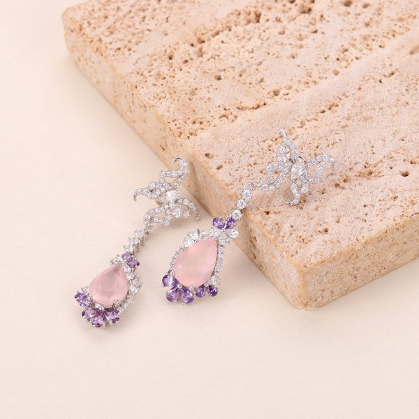 Gemstone Earrings-C9386E - 图片 4