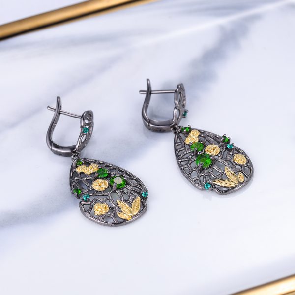 Gemstone Earrings-C7937E - 图片 4