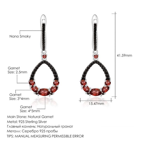 Gemstone Earrings-W0324E - 图片 2