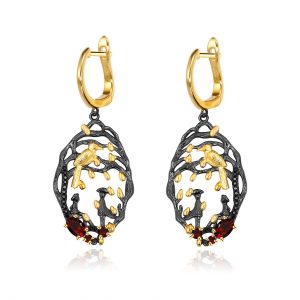 Gemstone Earrings-C8198E