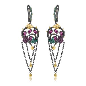 Gemstone Earrings-C7750E
