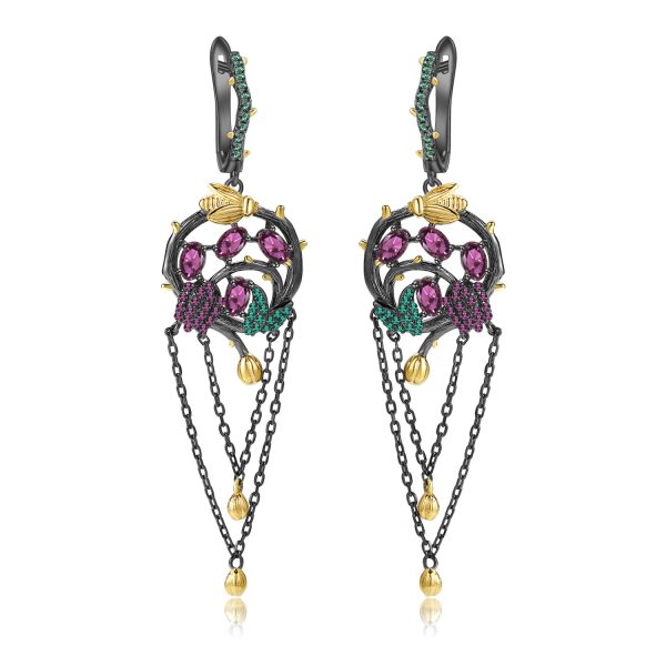 Gemstone Earrings-C7750E