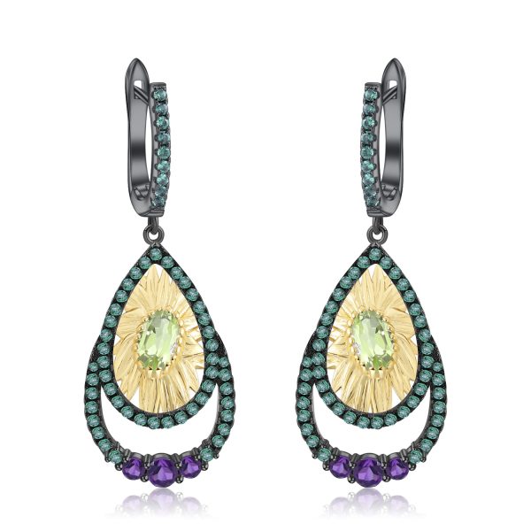 Gemstone Earrings-C7611E