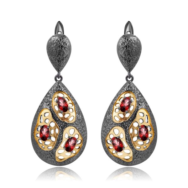 Gemstone Earrings-C7895E - 图片 3