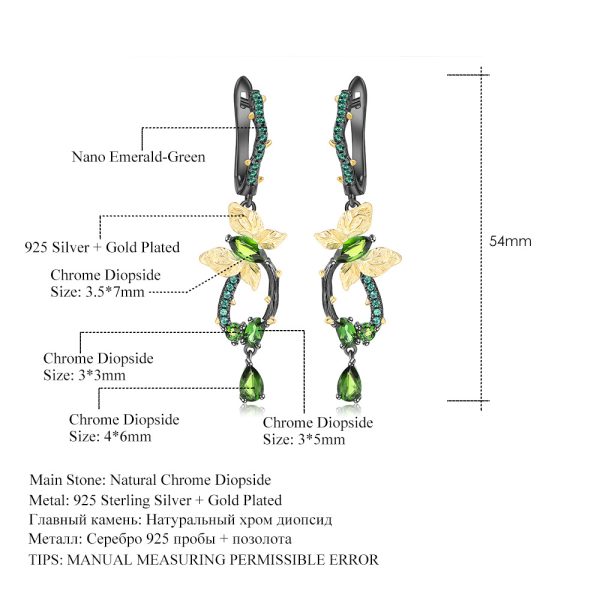 Gemstone Earrings-C7747E - 图片 2