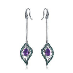 Gemstone Earrings-C5054E2