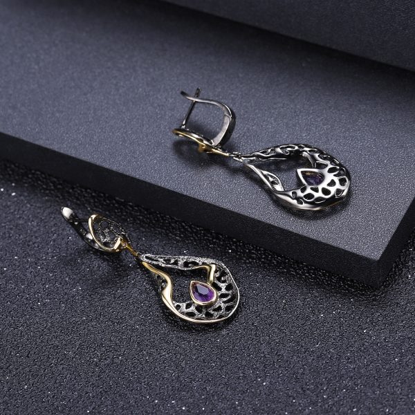 Gemstone Earrings-C7914E - 图片 5