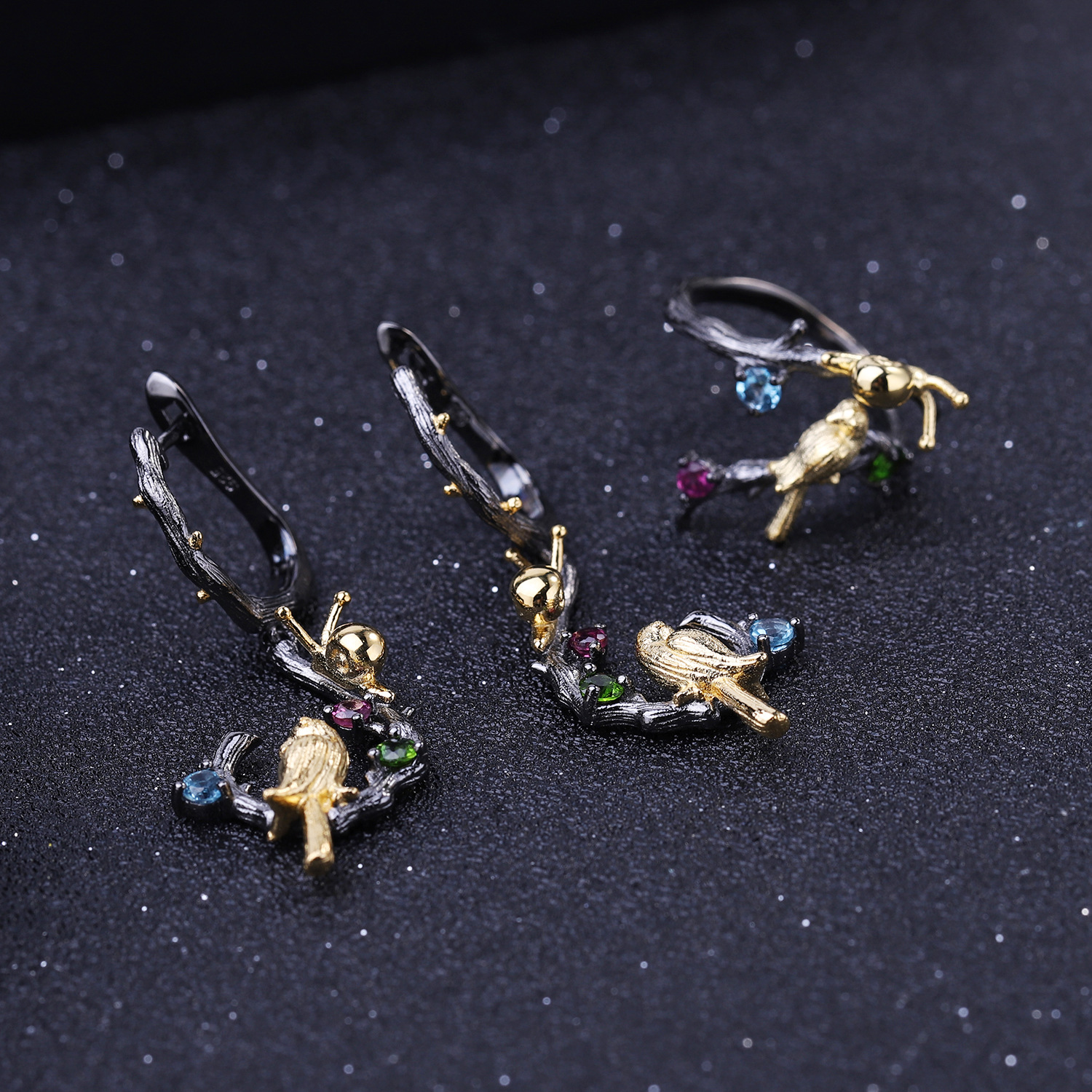 Gemstone Earrings-C7785E - 图片 4