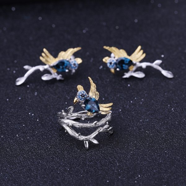 Gemstone Earrings-C7771E - 图片 3