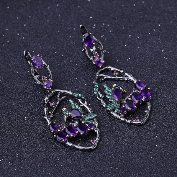 Gemstone Earrings-C7763E-1 - 图片 4
