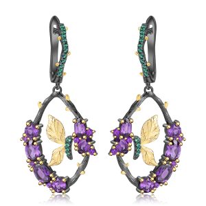 Gemstone Earrings-C7749E