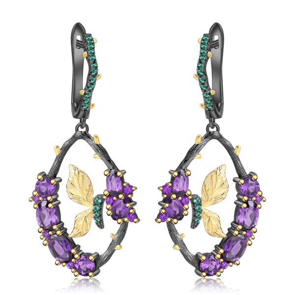 Gemstone Earrings-C7749E
