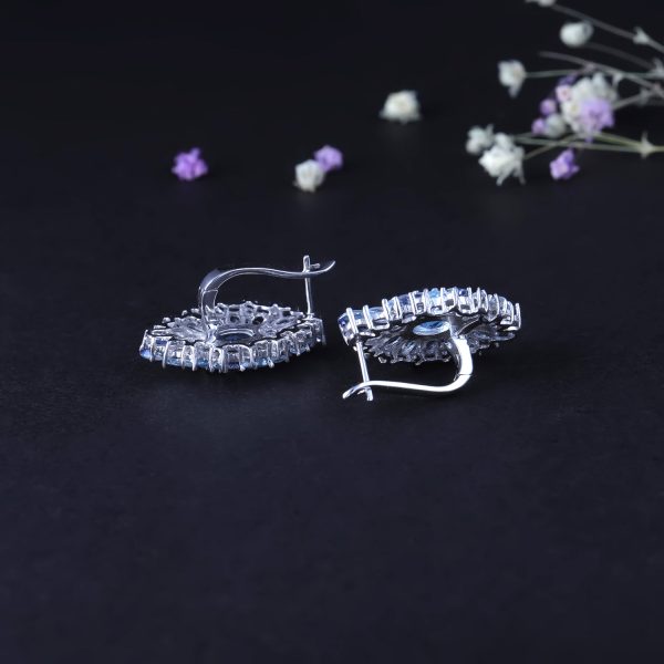 Gemstone Earrings-C555E3 - 图片 5