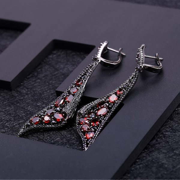 Gemstone Earrings-W0523E - 图片 4