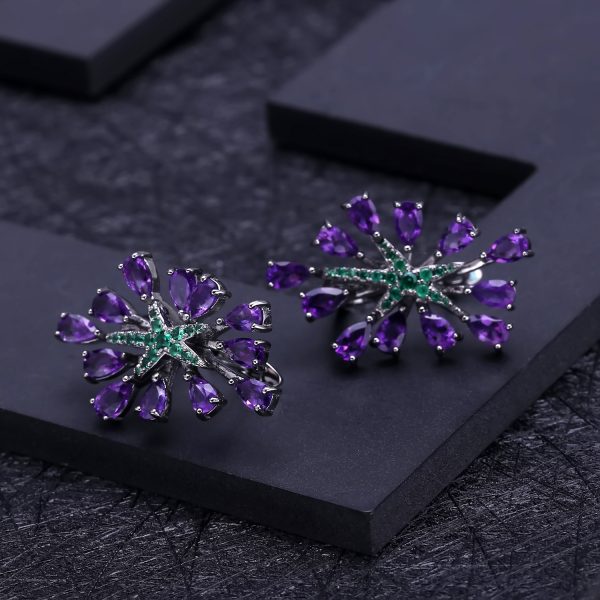 Gemstone Earrings-C4830E3 - 图片 3