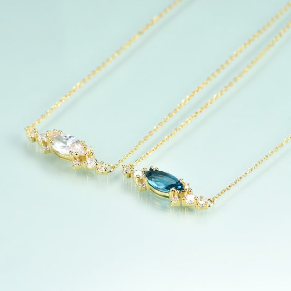 Gemstone Necklace-  OL1025NCZW-H - 图片 3