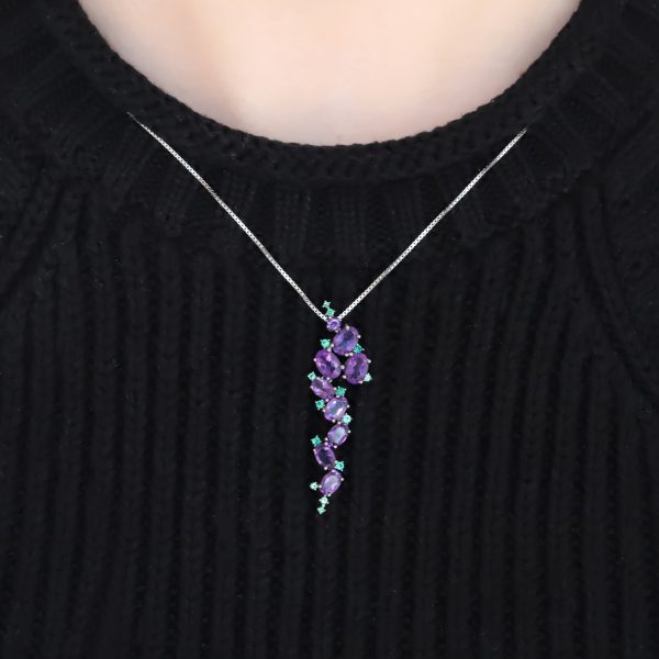Gemstone Necklace-C4641P - 图片 3
