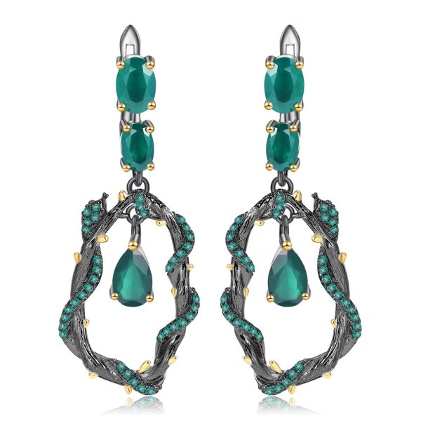 Gemstone Earrings-C7748E - 图片 3