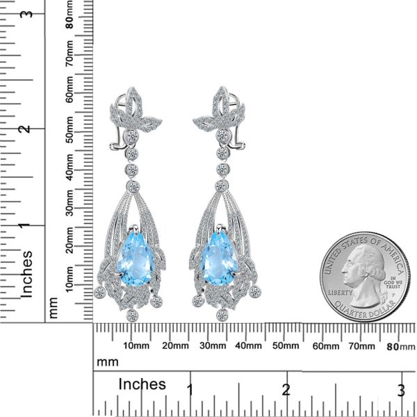 Gemstone Earrings-ZL0065E - 图片 4