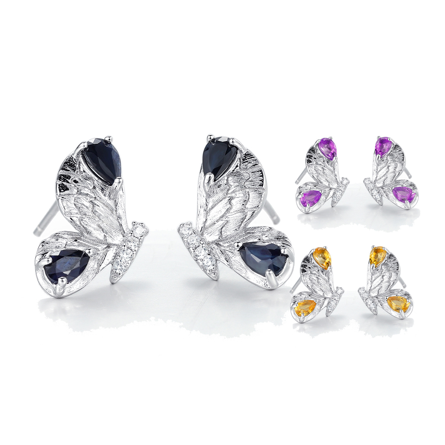 Gemstone Earrings-C8111E - 图片 4